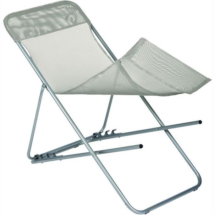 LAFUMA Toile rechange chaise longue maxitransat  Seigle  Cdiscount Maison