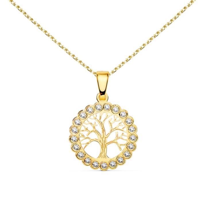 Pendentif En Or Jaune 18 Carats Avec Zirconium Taille Ancienne - Forme De Main - Occasion