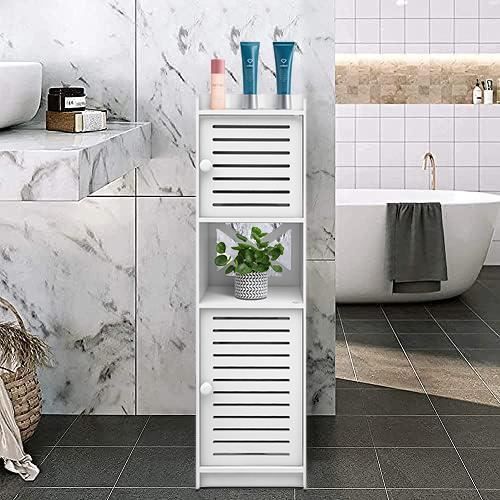 Armoire Colonne de Salle de Bain - MENGDA - 75 * 20 * 22cm - Blanc - Bois - Panneaux de particules