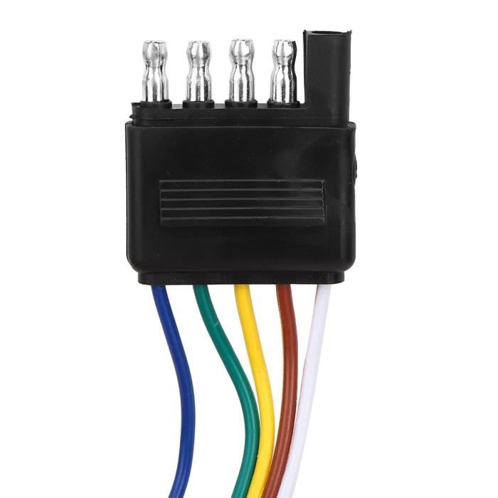 Lot De 2 Connecteurs étanches électriques 5 Fils Pour Auto, Moto, Camion - Neuf