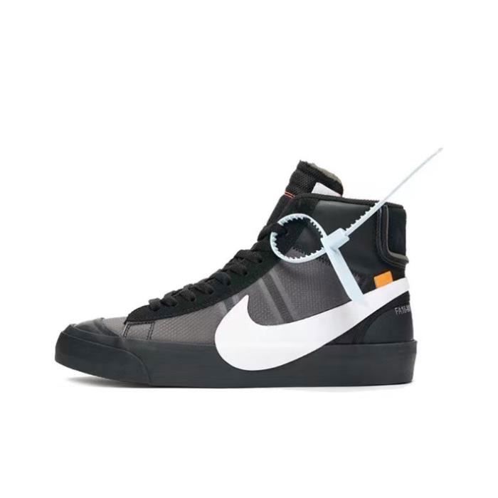 nike off white mid blazer black