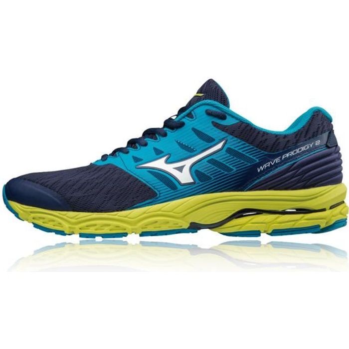 MIZUNO homme wave Stealth 4 Intérieur Cour Chaussures Bleu Marine Sports Baskets