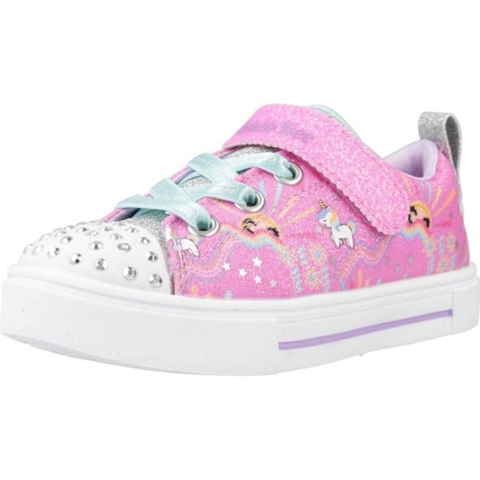 Skechers Chaussure Skechers Modèle Twinkle Sparks - Coleur Rose