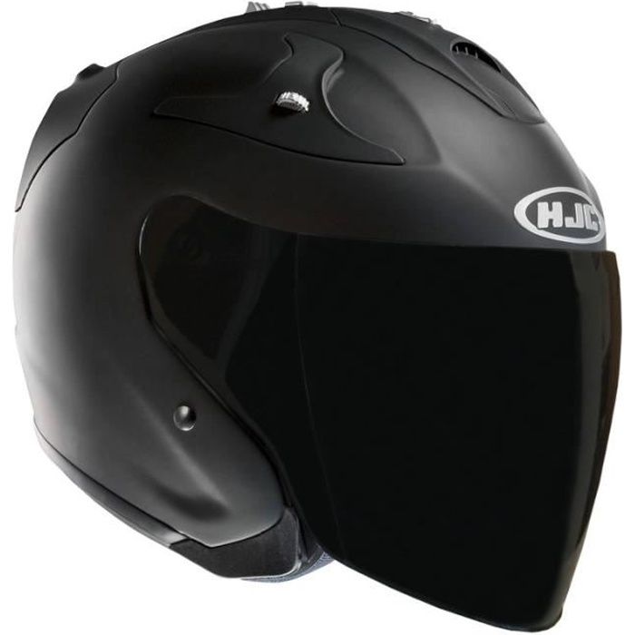 CMX Casque moto Casque intégral blacky noir mat avec rechange-Visière Teintée S