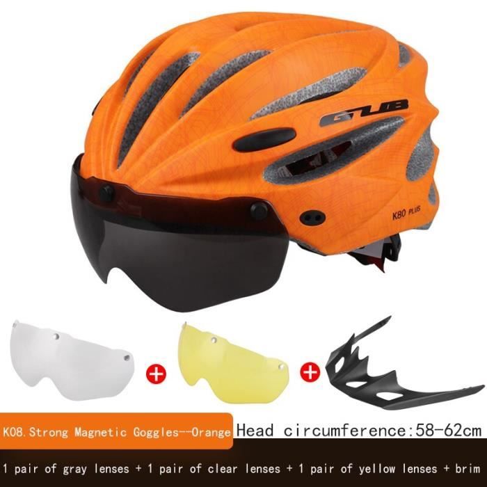 Casque Velo Certifi Ce Casque Vlo Avec Lunettes Magntiques