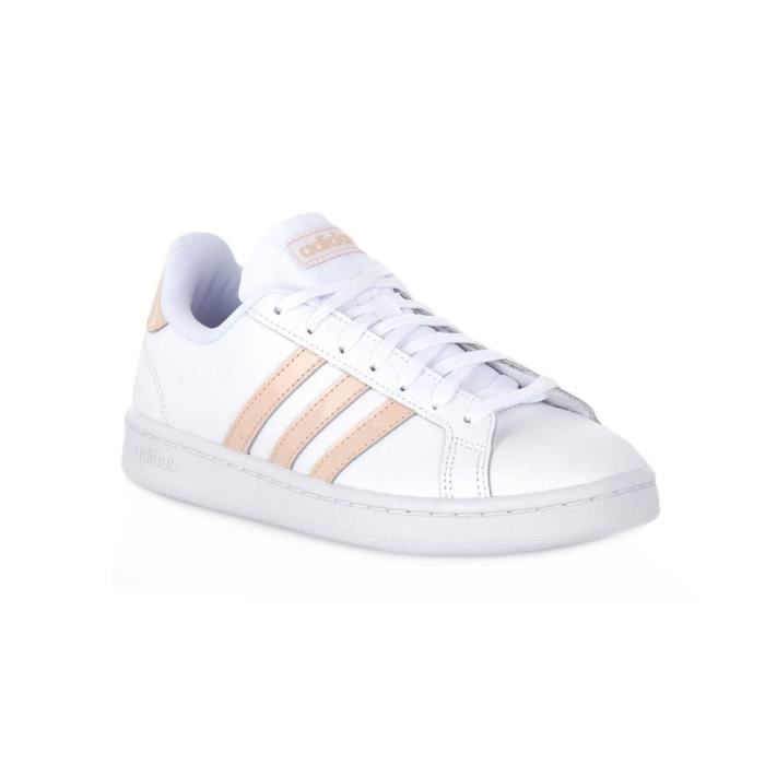 Chaussures ADIDAS Grand Court Blanc Femme/Adulte Basket-ball