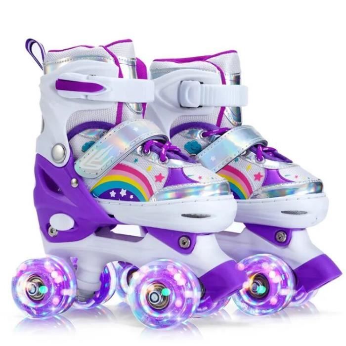 Lot De 8 Roues Lumineuses Pour Patins à Roulettes - Effet Pailleté Vert - 32x58mm 78A - Avec Roulements Intégrés LED