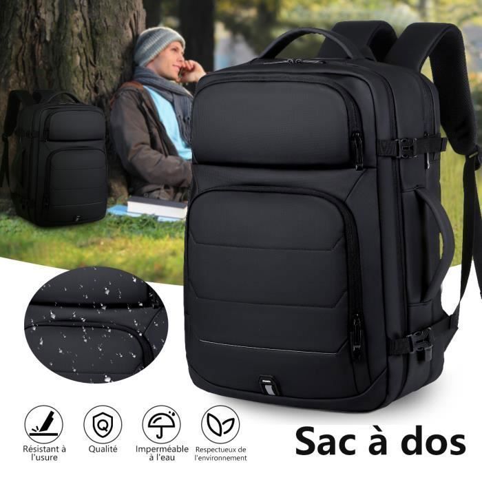 MULISOFT Sac à Dos de Voyage Valise à main sac à dos extensible