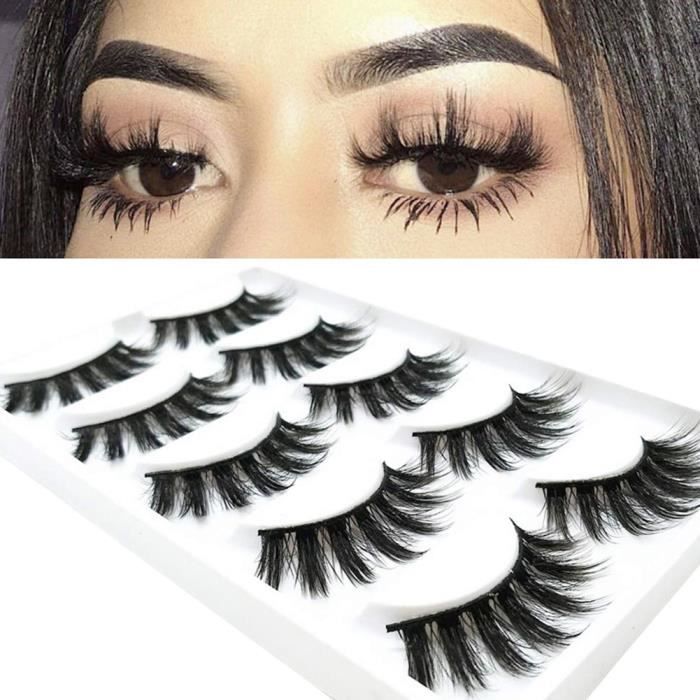 Faux Cils Naturels 3D Volumineux Sama's - Effet Vison, Longueurs, Couleur Noir, Format Voyage (1 Paire)