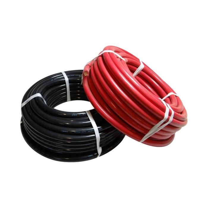 NAVEO Câble électrique souple - HO7V-K - 4 mm² - rouge -10M