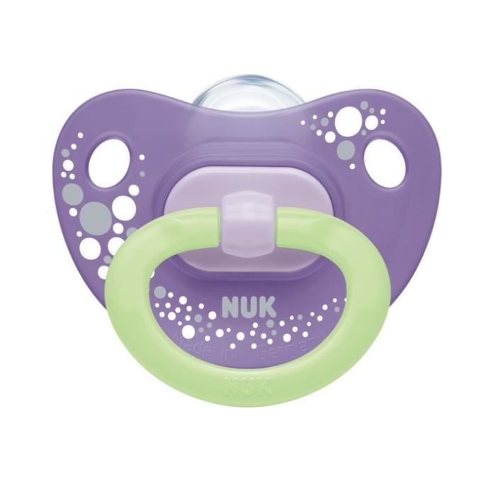 Nuk 2 sucettes classic silicone 18-36m NUK