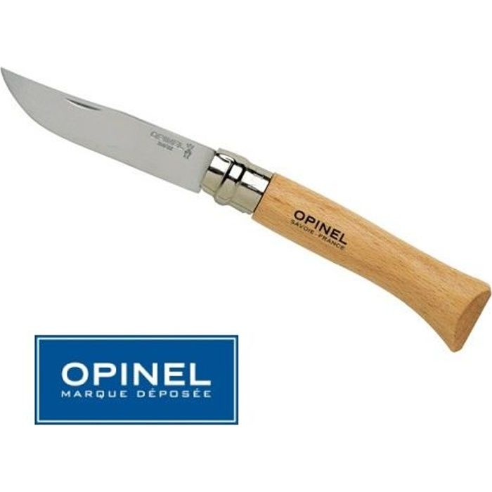 Couteau Opinel N° 10 Inox Tradition - Manche 13 cm - Hêtre Couteau Opinel N° 10 Inox Tradition - Manche 13 cm - Hêtre
