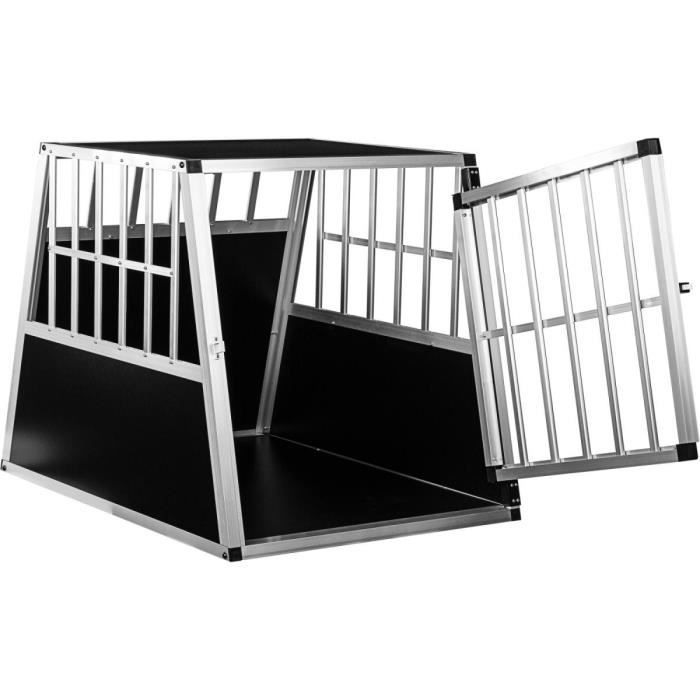 Comparer les prix de Cage de transport pour chien - petstuff® - Taille L - Aluminium - Paroi arrière 75°