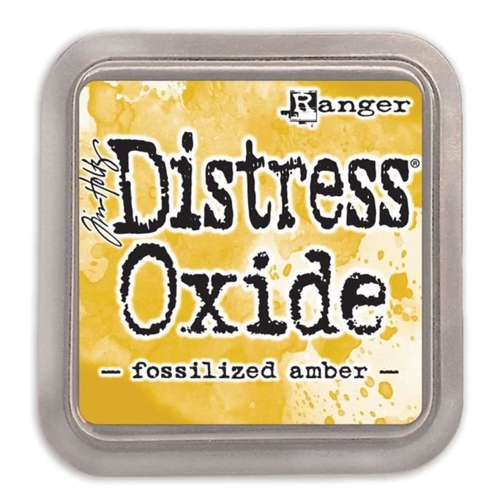 Encreur Distress Oxide de Ranger - Ranger distress oxides:fossilized amber