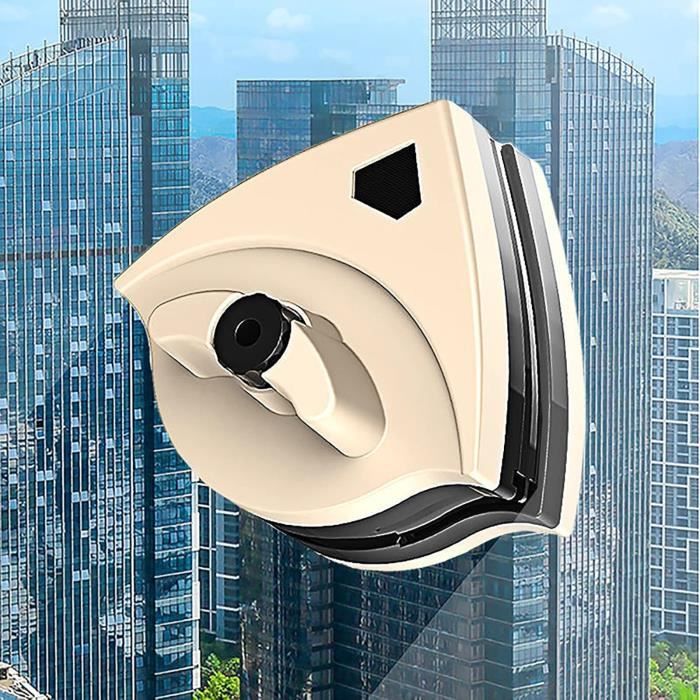 Nettoyeur De Vitres Magnétique Double-face Avec Raclette Intégrée – Brosse Magique