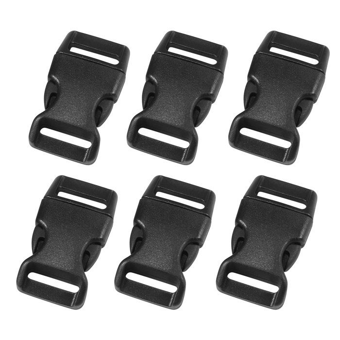 Boucle de sangle SOURCING MAP Attache Sangle Sac à dos valise Plastique Boucle pour 15mm Largeur