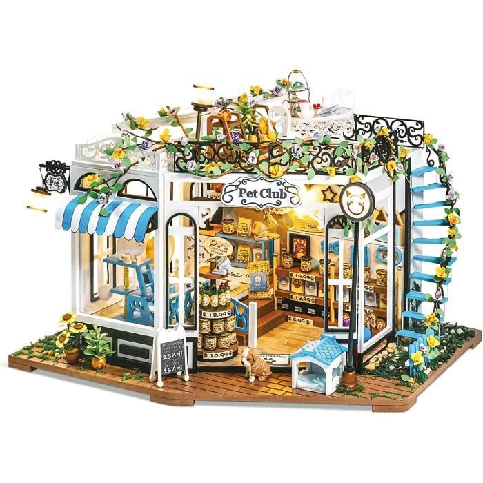 Cuteefun Maquette Maison Miniature pour Adulte à Construire, DIY Maison de  Poupée Miniature Bois en Kit avec Meubles Outils, Cad102 - Cdiscount Jeux -  Jouets