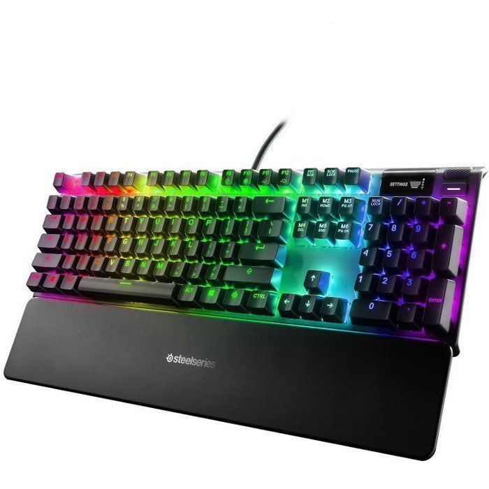Clavier Gaming SteelSeries Apex 7 – Switches QX2 Red, Rétroéclairage RGB - vue 7
