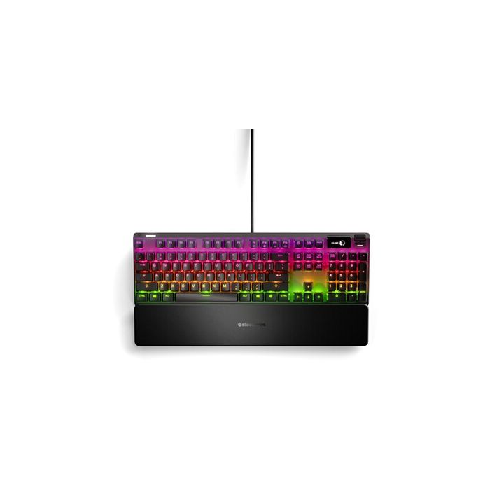 Clavier Gaming - AZERTY - STEELSERIES - Apex 7 Red Switch - Avec Pavé Numérique - Rétroéclairé - Noir