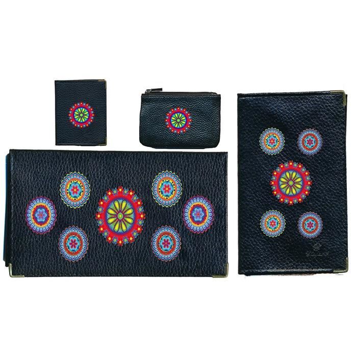 Lot Maroquinerie Lanvin Paris Vintage – Porte-monnaie & Porte-chéquier En Cuir Noir