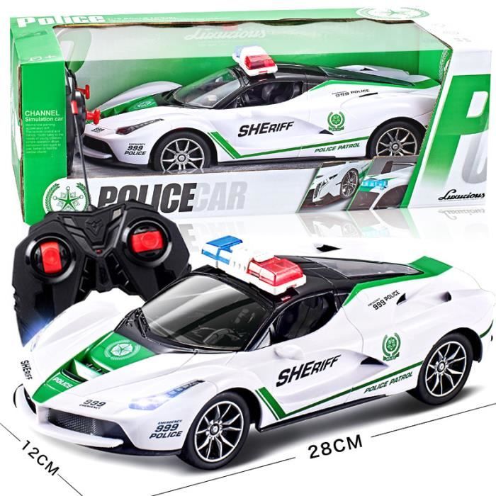 Voiture de police télécommandée pour enfants, voiture de dérive à grande  vitesse à quatre voies 1:16, jouet modèle de course - Cdiscount Jeux -  Jouets