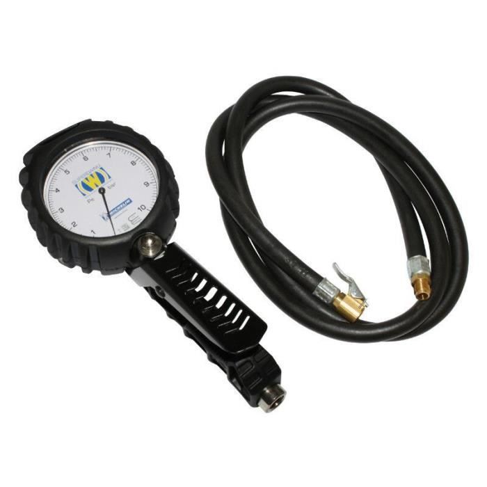 Pistolet De Gonflage Pneus Avec Manomètre - Tuyau 1m - Pression Jusqu'à 10 Bar Schmith