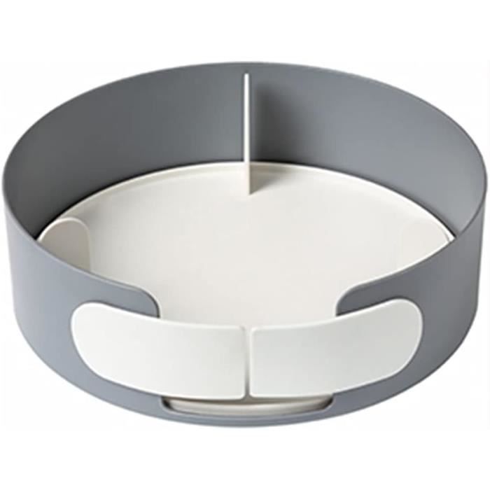 2 Plateaux Tournants Transparents En Acrylique - Diamètre 10 Cm - Pour Épices, Cosmétiques, Organisation - Rotation Fluide 360°