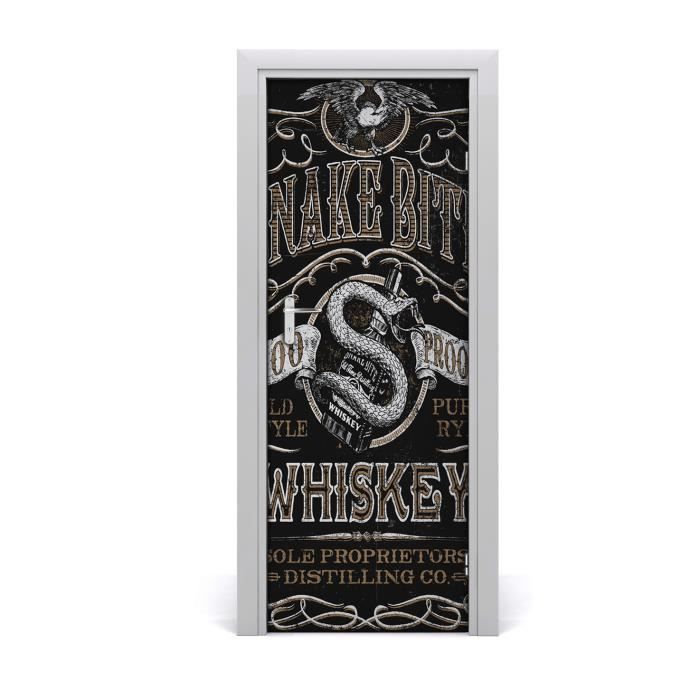 Tulup Stickers Porte Porte 75x205cm Décoration Mural - Disons whisky