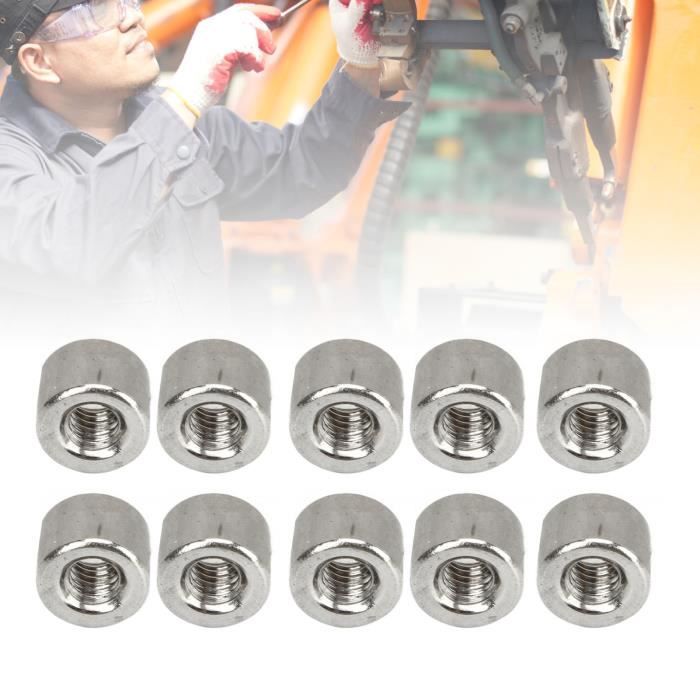 Écrous De Verrouillage Ronds M10x1,5 En Laiton Massif - Lot De 5 Pièces Pour Bricoleurs & Pros