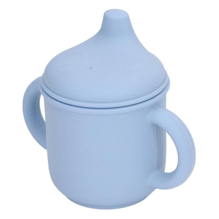 Gobelet D'apprentissage Bébé 260ml Avec Paille - Anti-fuite, Sans BPA - Couleur Violette Gobelet Bébé Lavable Lave-vaisselle