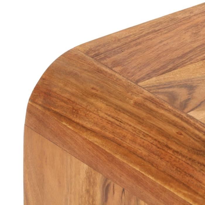 Table basse 90x50x30 cm Bois dacacia massif LVD