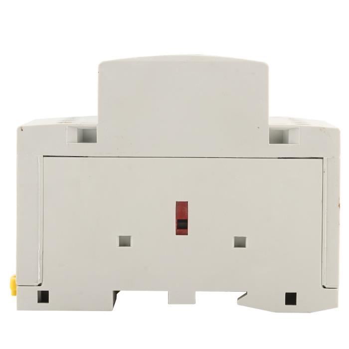 Contacteur AC 4P 40A 2NO2NC 24V/230V - Pour Montage Sur Rail DIN, Usage Domestique Et Industriel Léger