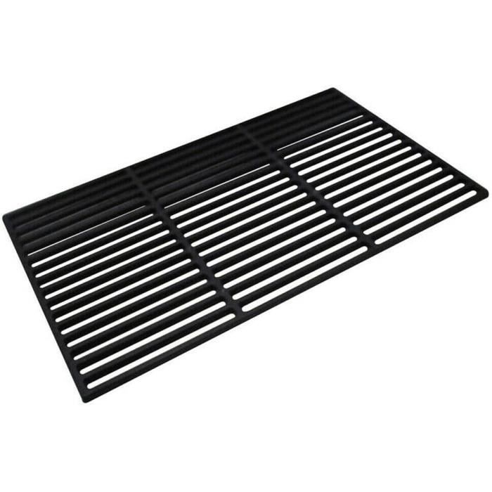 Grille De Cuisson En Fonte émaillée Pour Barbecue - 42 X 28 Cm, 9 Mm D'épaisseur, Universelle (charbon, Gaz), Marquage Croisé - 8