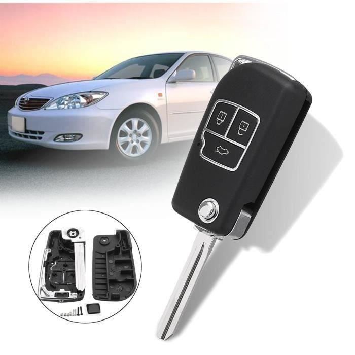 Nouvelle Coque de clé, Housse de Coque de clé à Distance de Voiture Fob 2 Boutons pour SsangYong, pour Actyon, pour Kyron, pour Rexton
