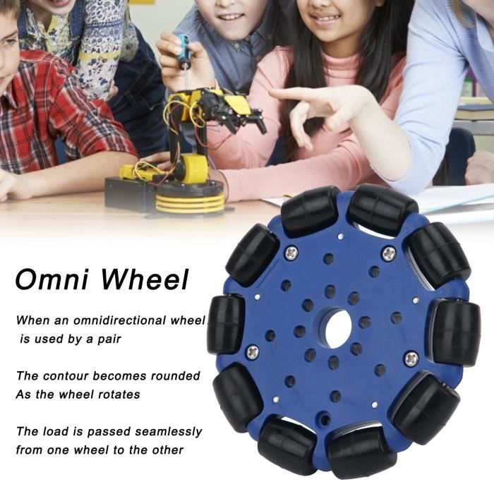 Roue en caoutchouc A4WD et A2WD pour robotique – Maroc