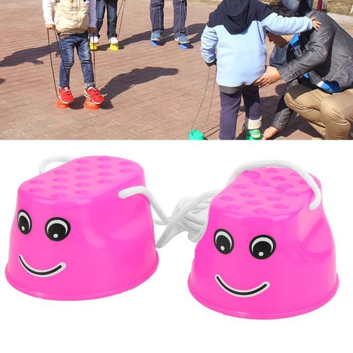 Échasses De Marche Pour Enfants Jaunes - Surfaces Texturées - Améliore Coordination Et Équilibre