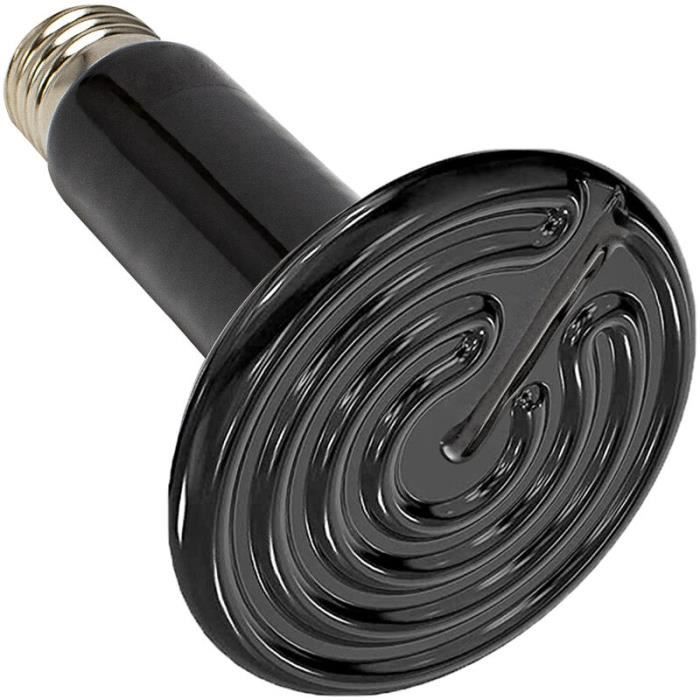 Meilleurs prix pour Lampe Chauffante Reptile 220V, Lampe Chauffante En Ceramique Etanche Infrarouge E27 Lampe Chauffante En Ceramique Pour Amphibien Re