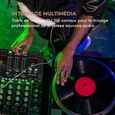 Auna Pro DJ-22BT MKII Table de mixage pour DJ 3/2 canaux BT 2x USB compatible rack noire-1