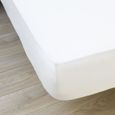 Protège matelas imperméable - 160x200 cm - Coton/Polyester - Anti punaise de lit-1
