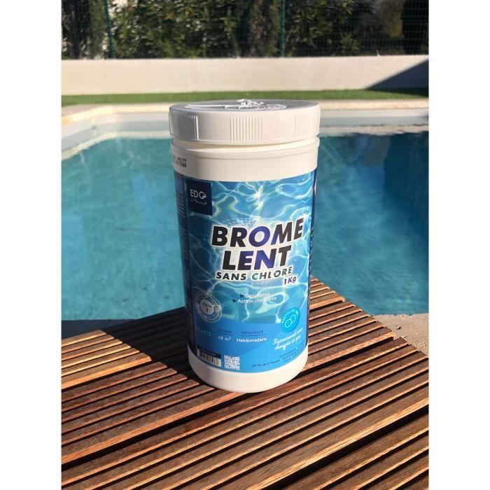 Brome pastille 20Gr traitement désinfectant eau piscine spa 1KG