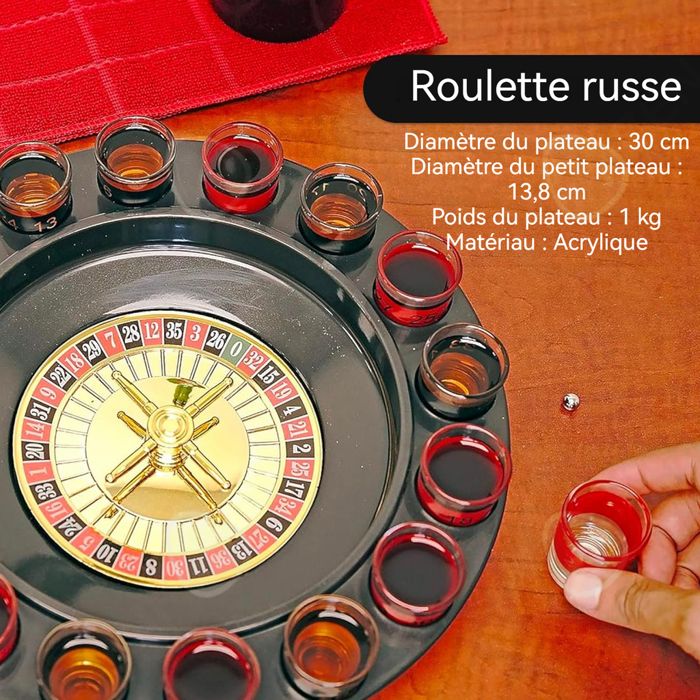 Cabilock Roulette Russe En Plastique - Jeu De Table Amusant Pour Soirées Et Fêtes D'Adultes