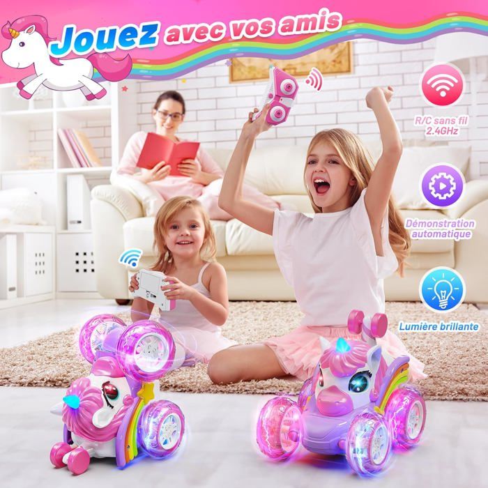 Voiture Télécommandée Transformable 2 En 1 – Robot Batmobile 360° Pour Enfants 3-9 Ans