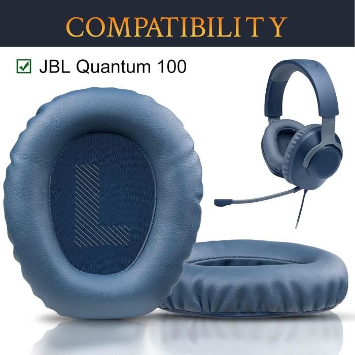 Casque-Micro Gaming filaire - JBL - Quantum 100 - Bleu