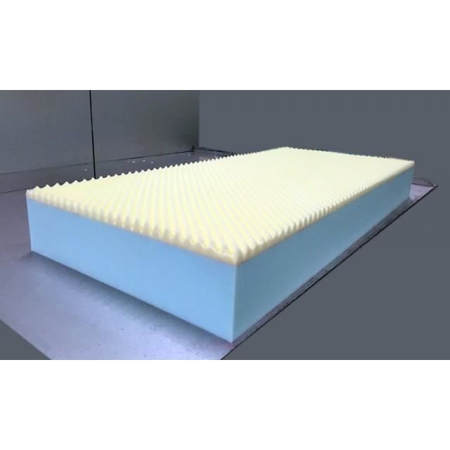 Matelas mousse Aloe Vera 140x190 accueil mémoire de forme hauteur 27cm confort ferme 25kg/m3