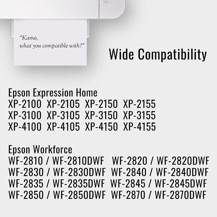 Cartridgeify Cartouche 603XL Compatible avec Cartouches Encre Epson 603 603  XL, pour Expression Home XP-2100 XP-2105 XP-3100 XP-3105 XP-3150 XP-4100 XP-4105,  Workforce WF-2810 WF-2830 WF-2835 WF-2850 : : Informatique