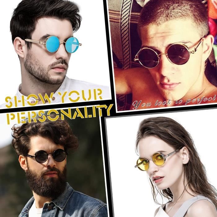 Lunette tete top ronde homme
