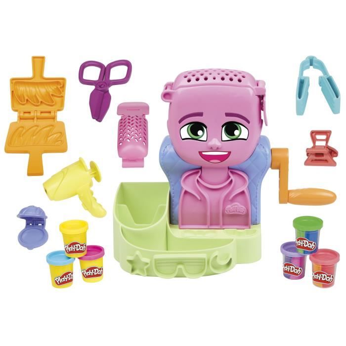 Play-Doh Salon de coiffure, coffret avec 6 pots de pâte à modeler, jouet imaginatif pour filles et garçons, à partir de 3 ans Play-Doh Salon de coiffure, coffret avec 6 pots de pâte à modeler, jouet imaginatif pour filles et garçons, à partir de 3 ans