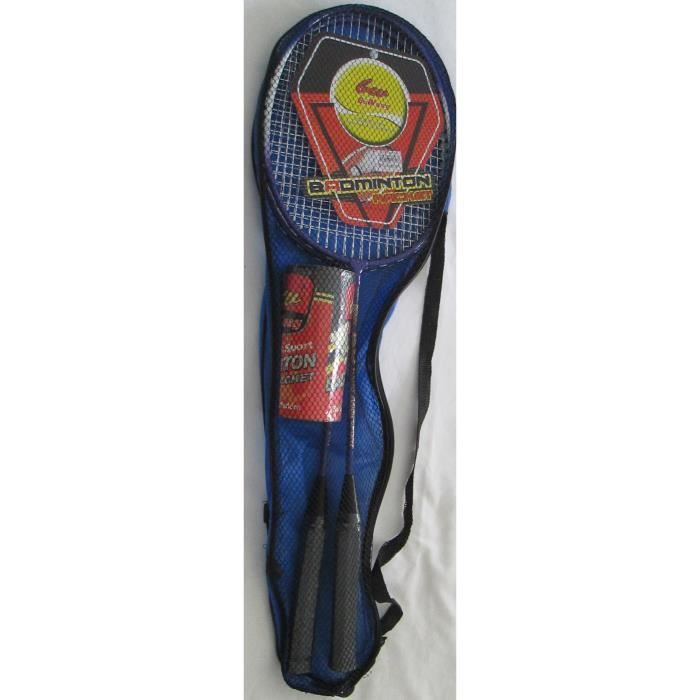 Set de badminton pour 2 personnes SUNSPORT – 2 raquettes et volants Set de badminton pour 2 personnes SUNSPORT – 2 raquettes et volants