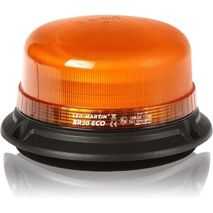 LED-MARTIN Gyrophare 12V-24V - orange - Engins de chantiers - Poids lourds  - Véhicule de dépannage - Véhicule de manutention52 - Cdiscount Auto