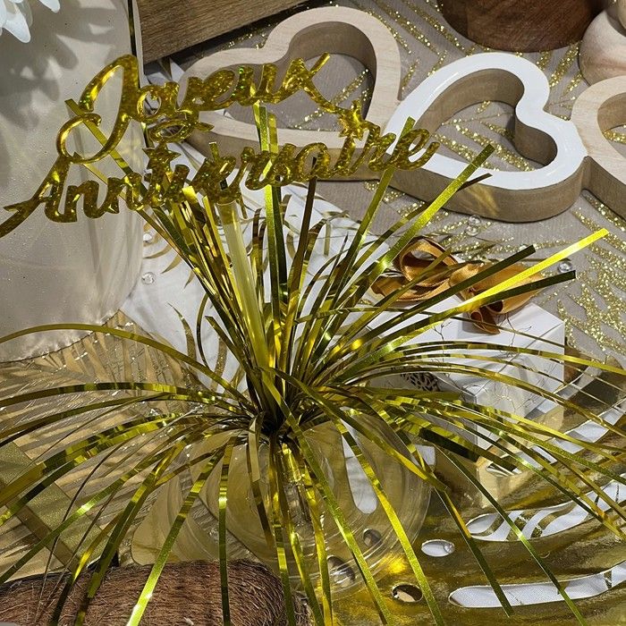Lot De 6 Centres De Table En Aluminium Métallique - Décorations Argentées 30,5x7 Cm - Pour Fêtes Et Événements
